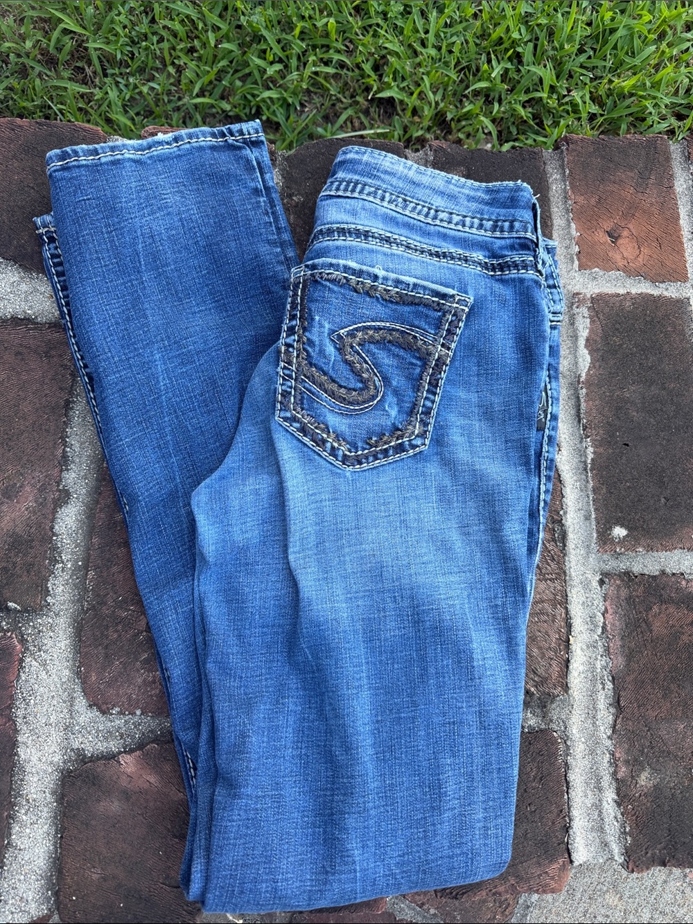 Silver Suki straight blue jeans size 28 - Picture 6 of 6